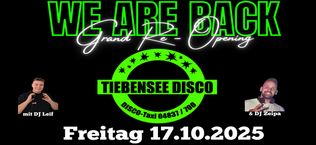 We are back! Grand-Re-Opening