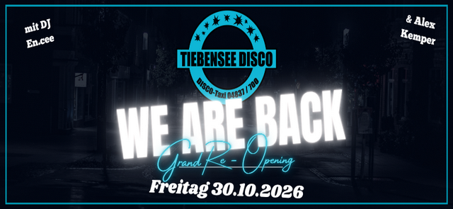 We are back! Grand-Re-Opening